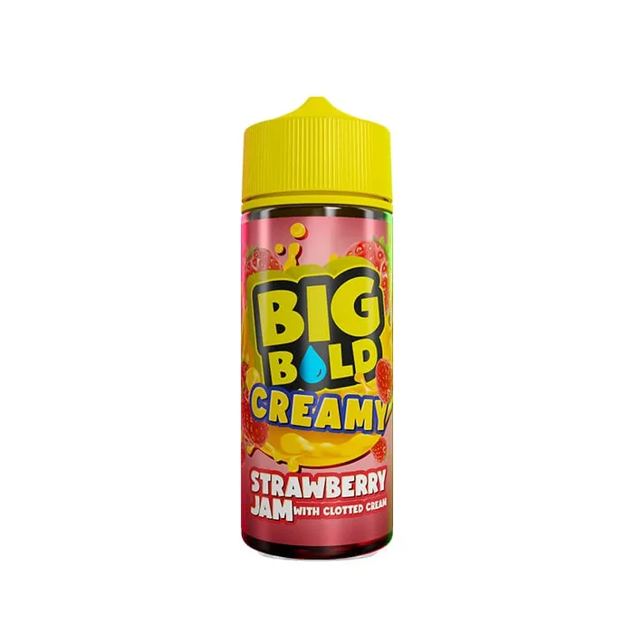 Big Bold Creamy Strawberry Jam & Clotted Cream 100ml Shortfill E-Liquid