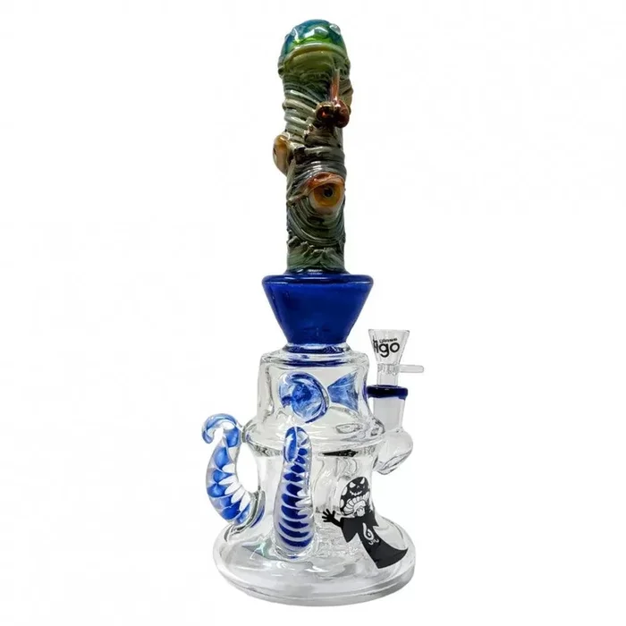 BIIGO Glass by Lookah – 12″ Poly-Optic Horn Water Pipe