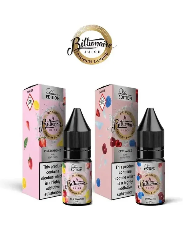 Billionaire Juice Platinum Series Nic Salts 10ml (Any 5 for £10)