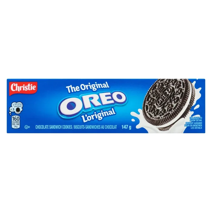 Biscuits-sandwichs au chocolat Original Oreo de Christie, 147 g
