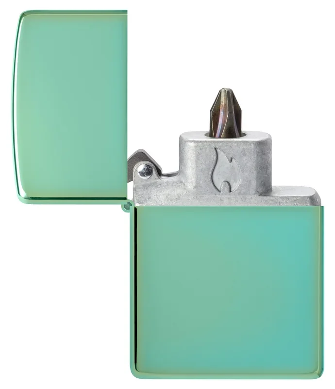 Bit Safe Screwdriver with High Polish Green Case