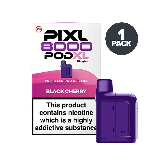 Black Cherry PIXL 8000 Prefilled Pods
