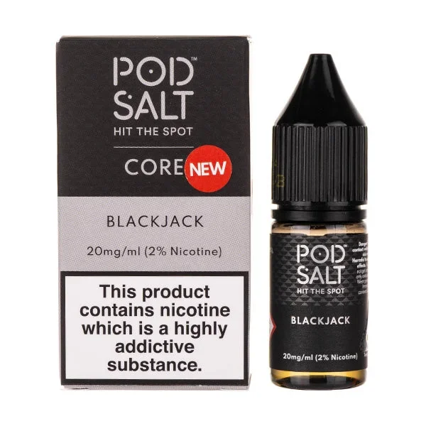 Black Jack Nic Salt E-Liquid by Pod Salt Core