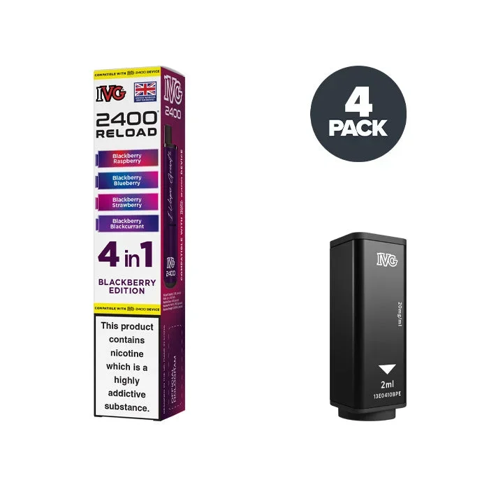 Blackberry Edition IVG 2400 Reload 4 in 1 Prefilled Pods