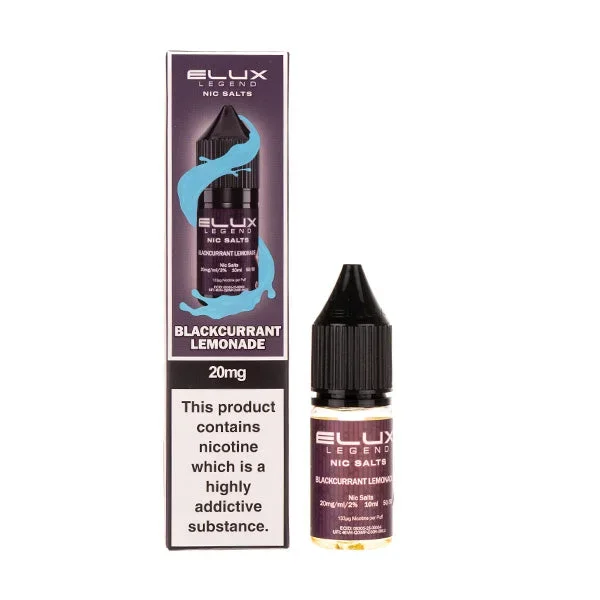Blackcurrant Lemonade Nic Salt E-Liquid by Elux Legend