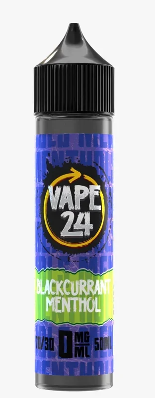 Blackcurrant Menthol E Liquid By Vape 24