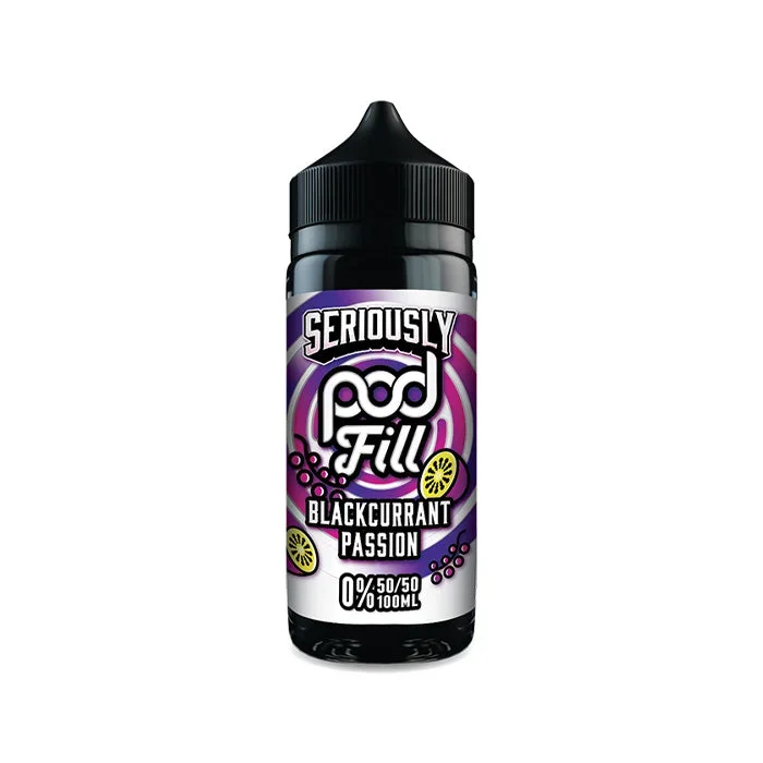 Blackcurrant Passion 100ml Shortfill E-Liquid by Seriously PodFill