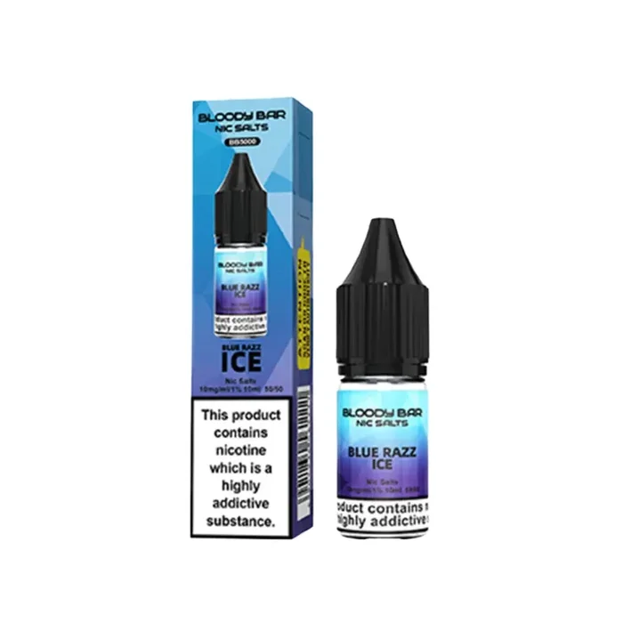 Bloody Bar Blue Razz Ice 10ml Nic Salt E-liquid