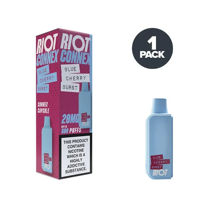 Blue Cherry Burst Riot Connex Pre-Filled Pods
