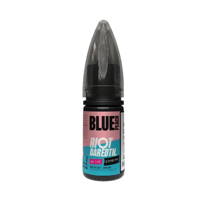 Blue Peach Nic Salt E-Liquid by Riot Bar Edition No Ice