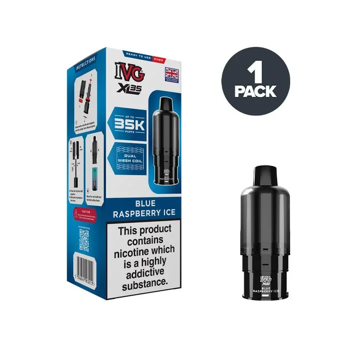 Blue Raspberry Ice IVG XL35 Prefilled Pods