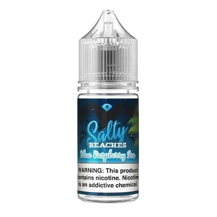 Blue Raspberry Ice Nicotine Salt by Salty Beaches