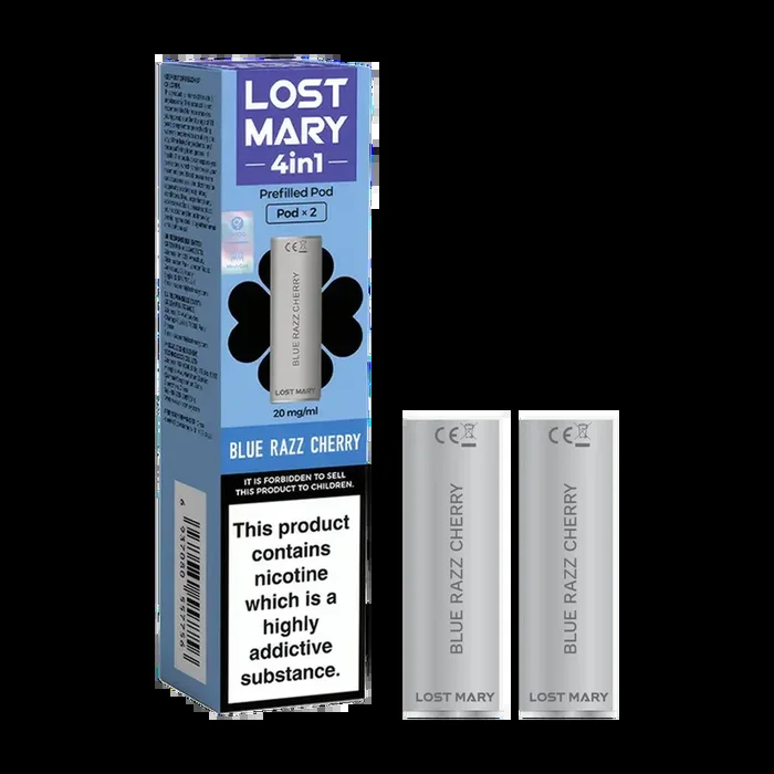 Blue Razz Cherry Lost Mary 4in1 Pods