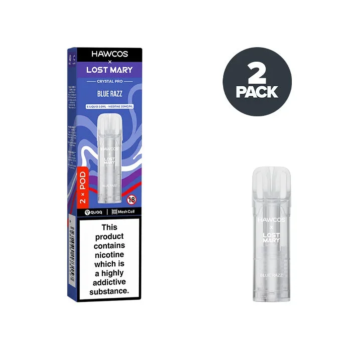 Blue Razz Hawcos X Lost Mary Crystal Pro Prefilled Pods