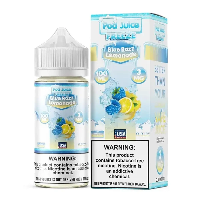 Blue Razz Lemonade Freeze – POD Juice 100mL