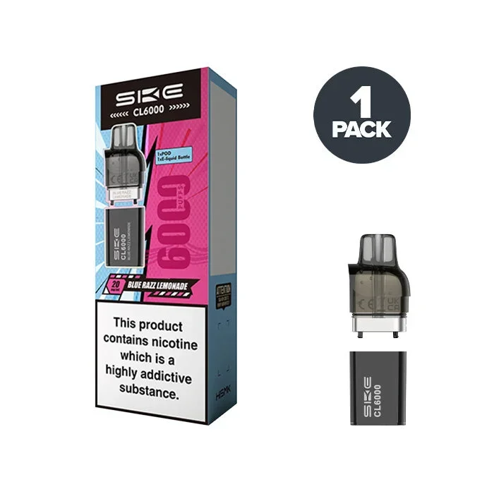Blue Razz Lemonade SKE CL6000 Pre-filled Pods