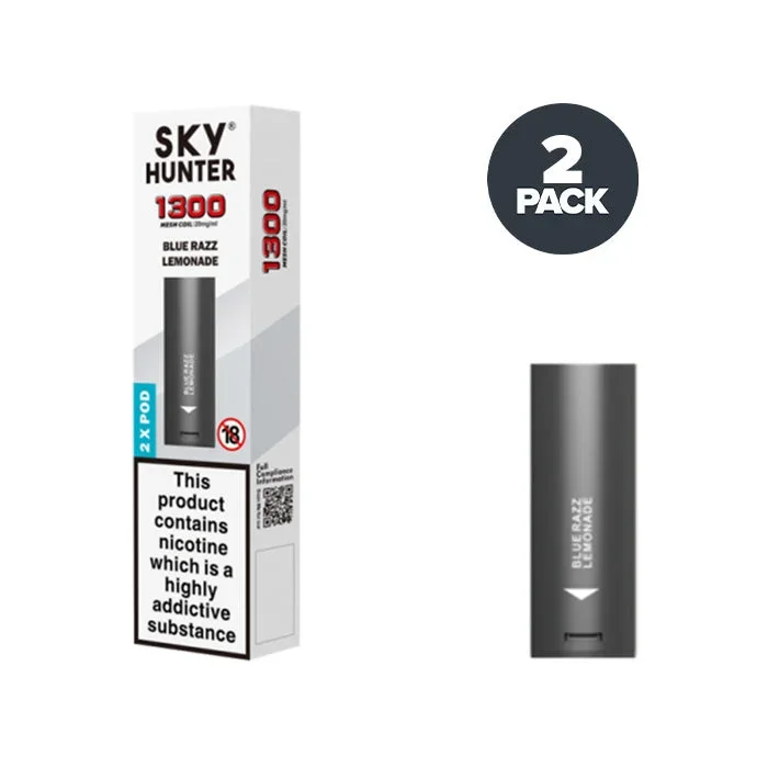 Blue Razz Lemonade Sky Hunter 1300 Pre-filled Pods