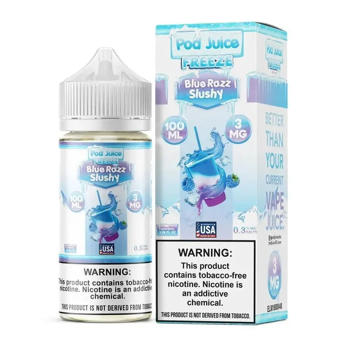 Blue Razz Slushy Freeze – POD Juice 100mL
