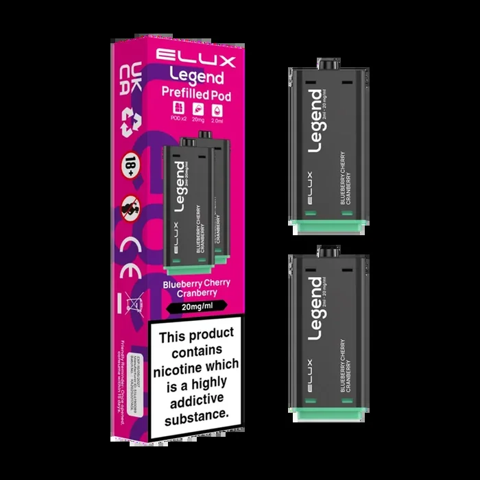 Blueberry Cherry Cranberry Elux Legend 1500 Pods