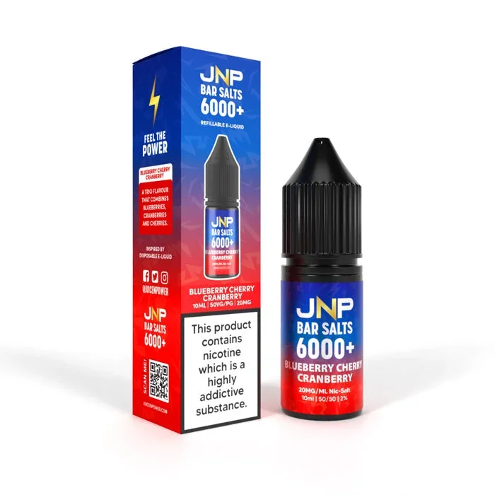 Blueberry Cherry Cranberry Nicotine Salt by JNP Bar Salts 6000+