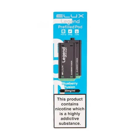 Blueberry Fusion Legend 1500 Prefilled Pods by Elux