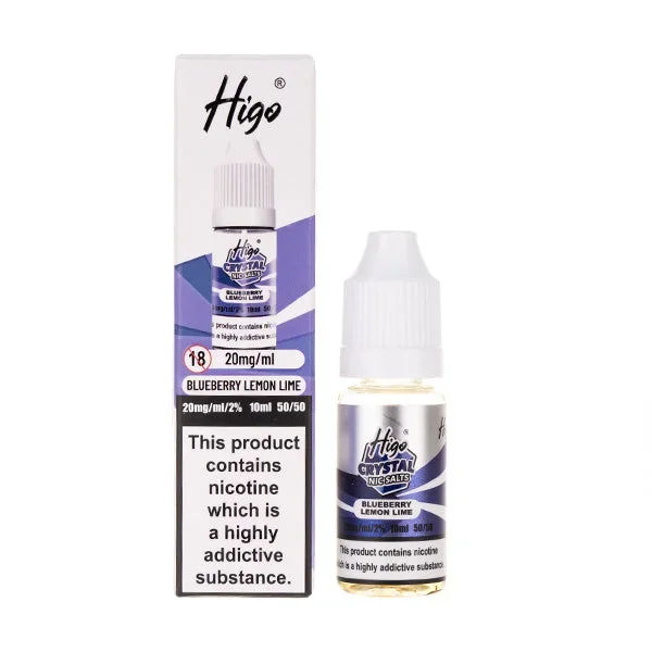 Blueberry Lemon & Lime Crystal Nic Salt E-liquid by Higo
