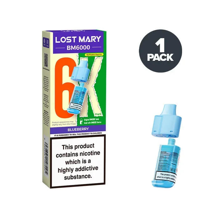 Blueberry Lost Mary BM6000 Refill Pack