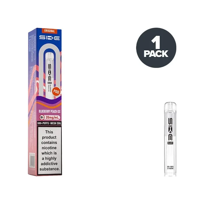 Blueberry Peach Ice SKE Bar 600 Prefilled Pods