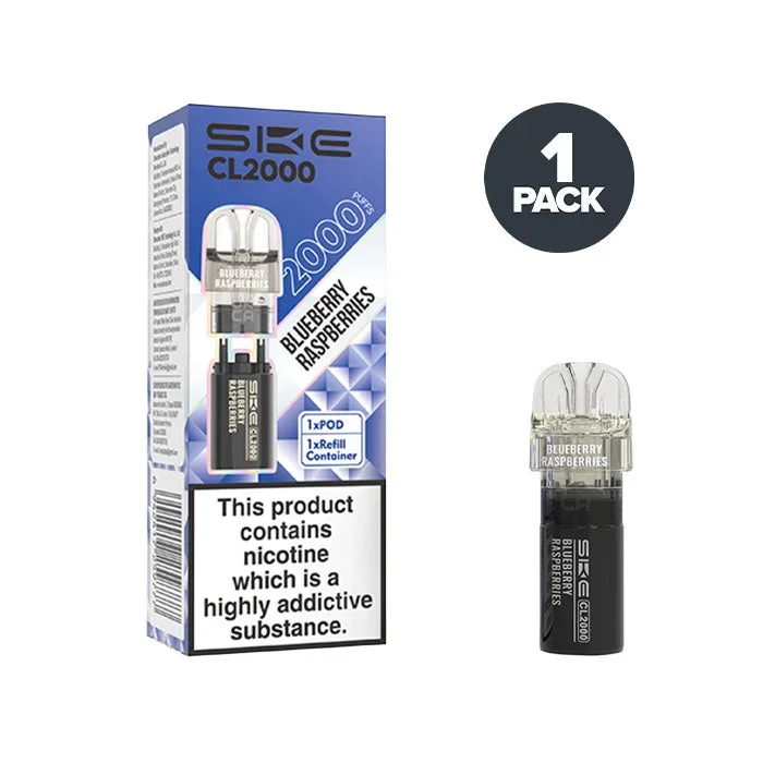 Blueberry Raspberries SKE CL2000 Prefilled Pods