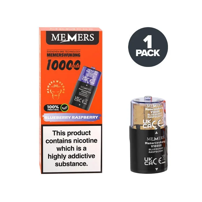 Blueberry Raspberry Memers Wukong V10000 Prefilled Pods