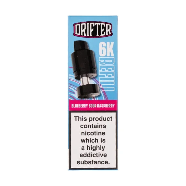 Blueberry Sour Raspberry Drifter 6000 V2 Prefilled Pod + Refill by Drifter