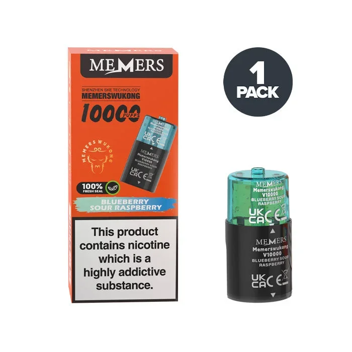 Blueberry Sour Raspberry Memers Wukong V10000 Prefilled Pods