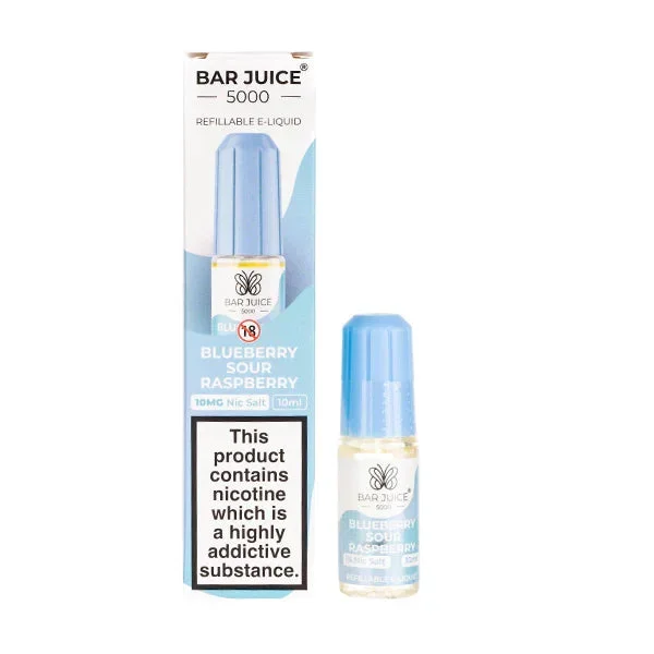 Blueberry Sour Raspberry Nic Salt E Liquid by Bar Juice 5000