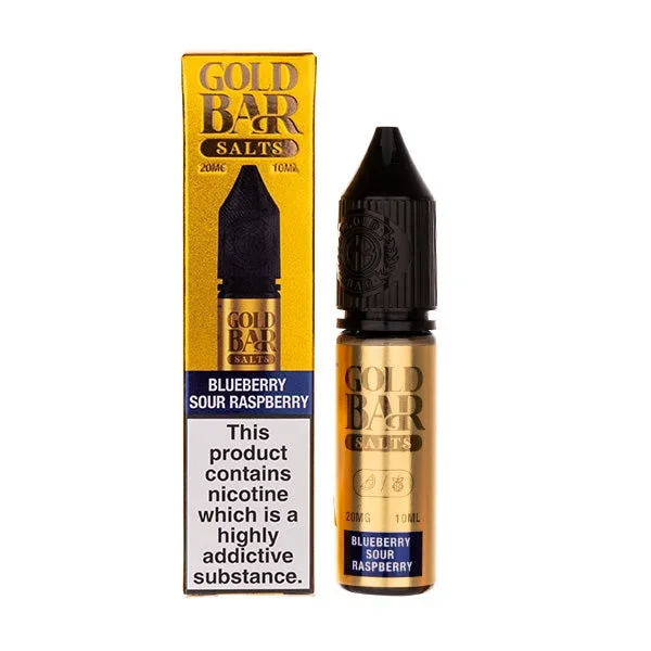 Blueberry Sour Raspberry Nic Salt E-Liquid by Gold Bar