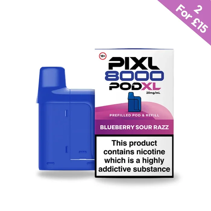Blueberry Sour Razz – Pixl 8000 Prefilled Pods