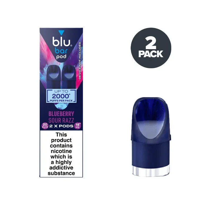 Blueberry Sour Razz Blu Bar Pre-filled Pods