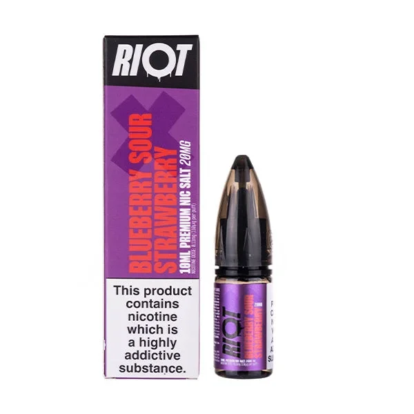 Blueberry Sour Strawberry Nic Salt E-Liquid by Riot Squad X