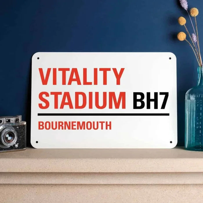 Bournemouth FC Football Stadium Street Sign