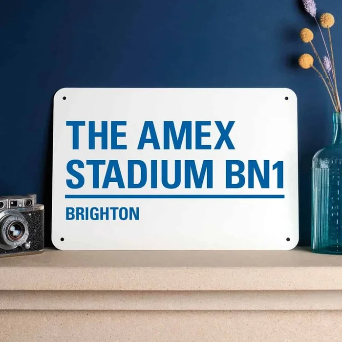 Brighton & Hove Albion Football Stadium Street Sign