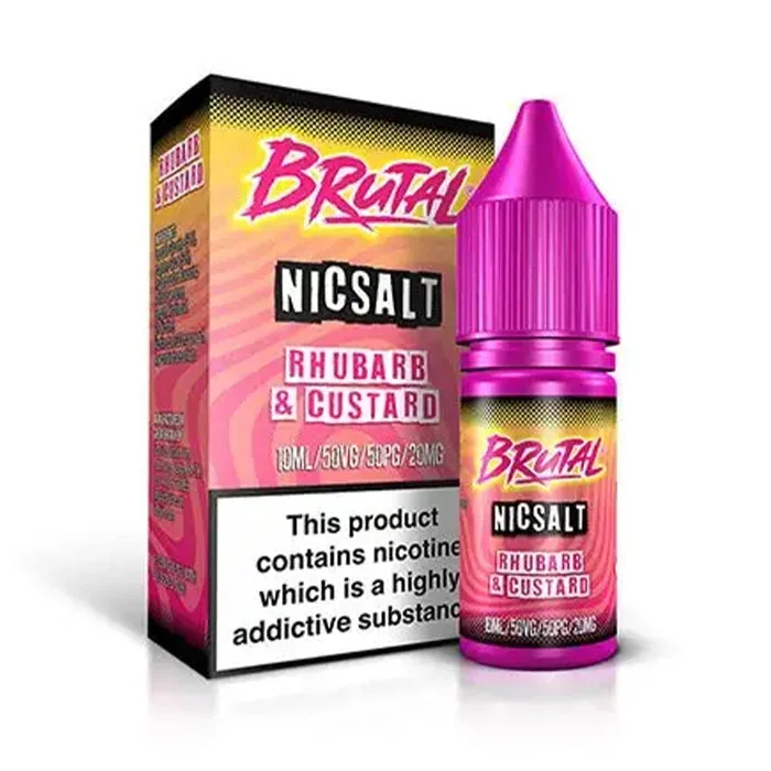 Brutal Rhubarb & Custard 10ml Nic Salt E-Liquid