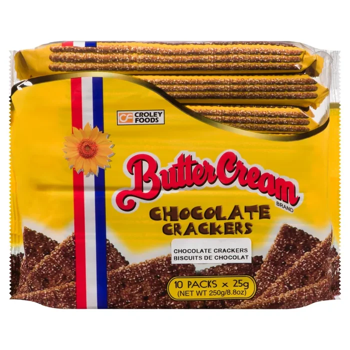 Butter Cream Chocolate Crackers, 10-Pack, 250-g
