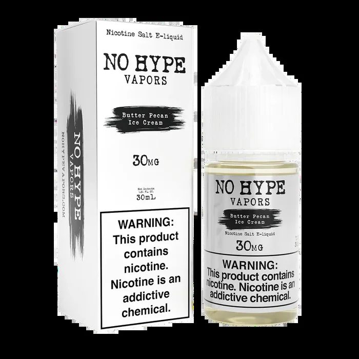 Butter Pecan Ice Cream by No Hype E-Liquid 30mL Salt Nic