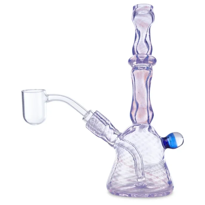Cap Glass 2-Hole Mini Beaker – Purple Slyme
