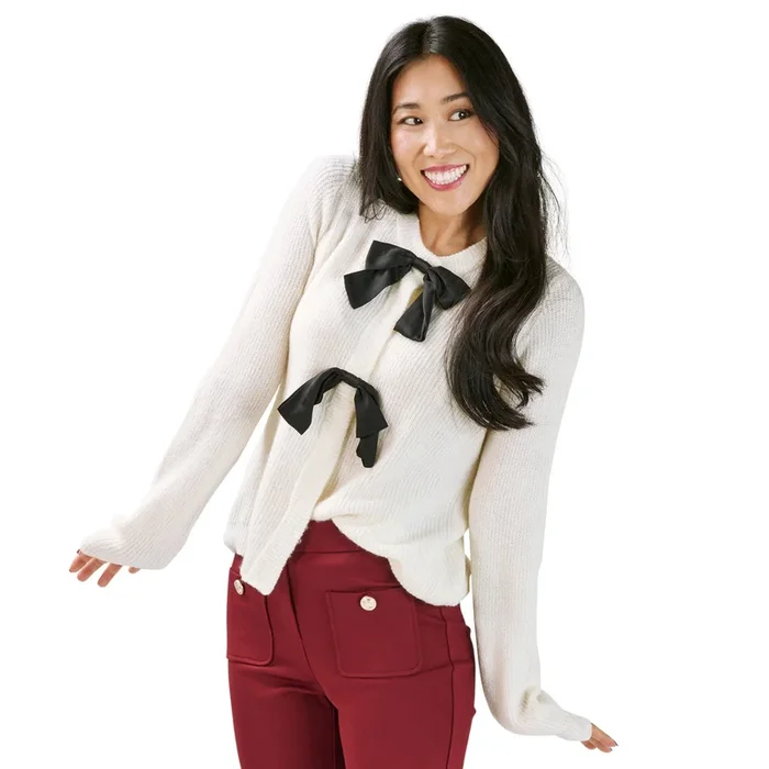 Cardigan avec boucle en satin lily morgan pour femmes