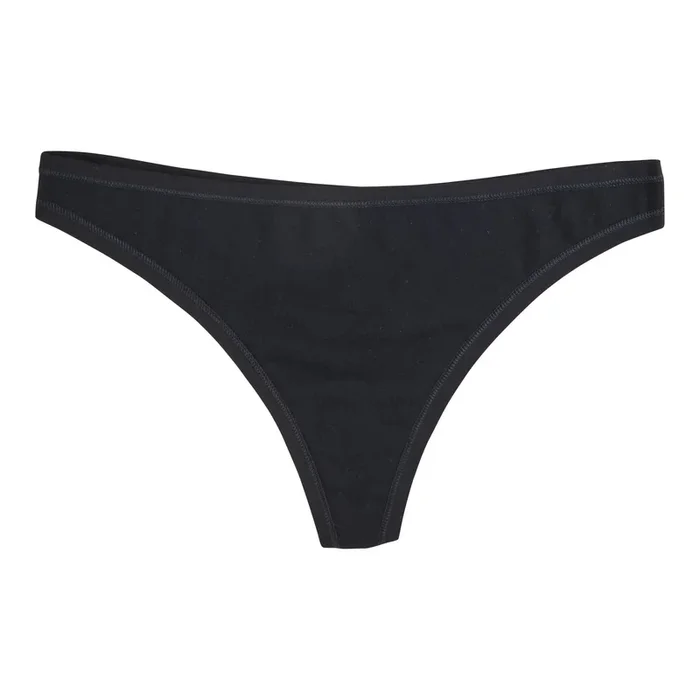 Carisma Women’s Cotton Thong, Black