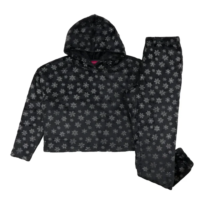 Carisma Women’s Hooded Plush PJ Set, 2-Piece