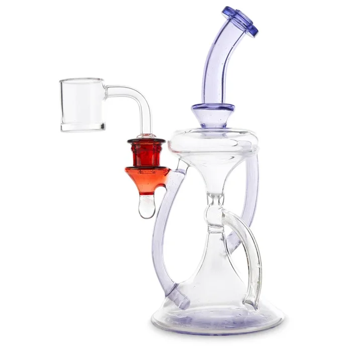 Casa Hourglass Recycler – Purple/Red Ruby Joint