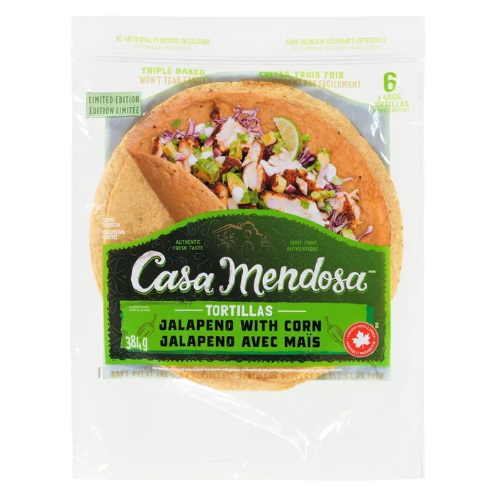 Casa Mendosa Jalapeno with Corn, Large, 6-Pack, 384 g