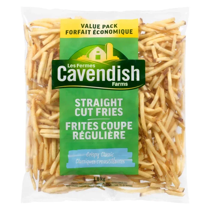 Cavendish Farms Crispy Classic Straight Cut Fries, 1.8-kg