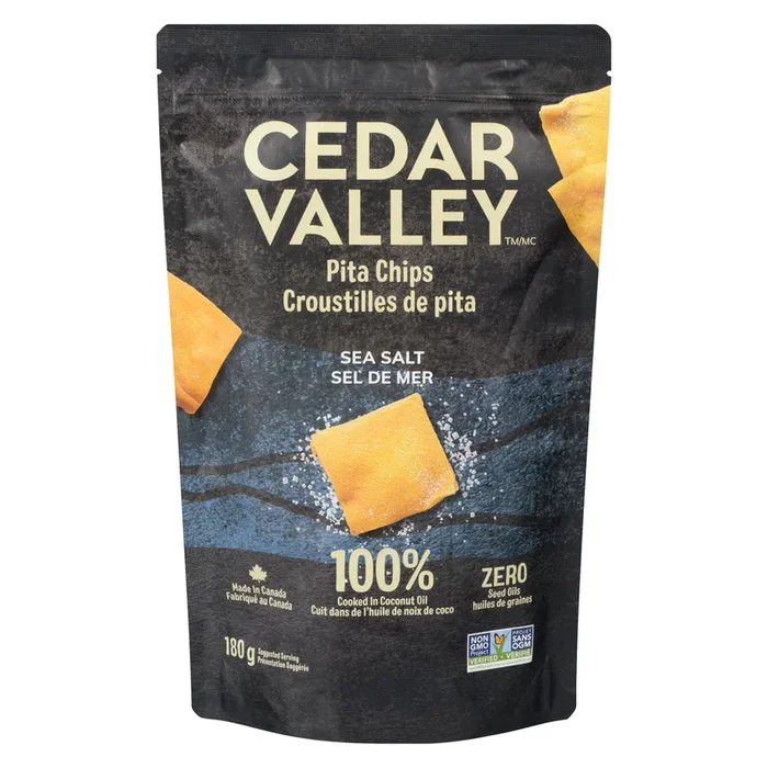 Cedar Valley Croutstilles de pita sel de mar, 180 g